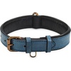 image:imageLeather Dog Collar Padded Soft Interiors Premium Vintage Look HandcraftedOcean Blue