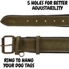 image:imageLeather Dog Collar Padded Soft Interiors Premium Vintage Look HandcraftedOlive
