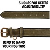 image:imageLeather Dog Collar Padded Soft Interiors Premium Vintage Look HandcraftedOlive