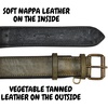 image:imageLeather Dog Collar Padded Soft Interiors Premium Vintage Look HandcraftedOlive