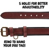 image:imageLeather Dog Collar Padded Soft Interiors Premium Vintage Look HandcraftedOxblood