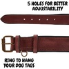 image:imageLeather Dog Collar Padded Soft Interiors Premium Vintage Look HandcraftedOxblood