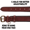 image:imageLeather Dog Collar Padded Soft Interiors Premium Vintage Look HandcraftedOxblood