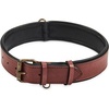 image:imageLeather Dog Collar Padded Soft Interiors Premium Vintage Look HandcraftedOxblood