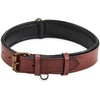 image:imageLeather Dog Collar Padded Soft Interiors Premium Vintage Look HandcraftedOxblood
