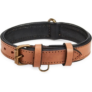 image:imageLeather Dog Collar Padded Soft Interiors Premium Vintage Look HandcraftedCognac